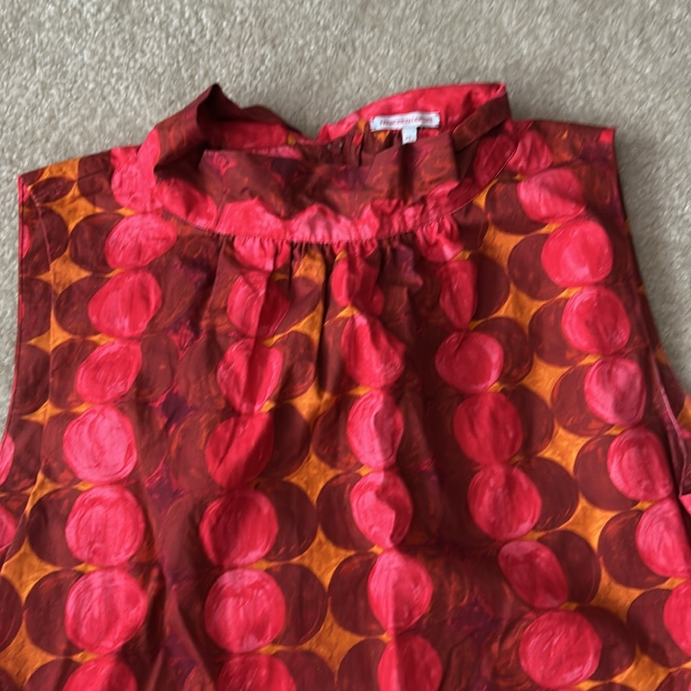 Frances Valentine Love Circle Cotton Maxi Dress size XL - Picture 4 of 8